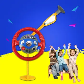 Dzieci Bawią Się W Zabawkę Zabawny Elektroniczny Tylne Siedzenie Kierowcy Fotelik Kierownica Dzieci Jazdy Zabawki