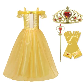 Dziewczyny Cosplay Kostium Księżniczki Dla Dzieci Halloween Strój Sukienka Odzież Dziecięca