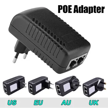 24V 1A POE Switch elektryczny adapter Zasilacz przetwornik urządzenia sieciowego zasilacz US/EU/AU/UK POE Plug