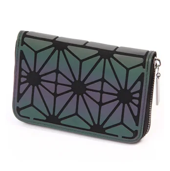 DIOMO 2020 nowy portfel damski moda świecące geometryczny portfel na zamek moneta kopertę posiadacz karty mały krótki portfel dla pań