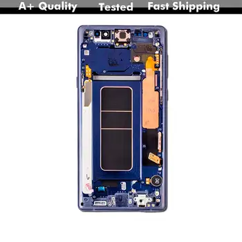 SUPER AMOLED Samsung Galaxy Note 9 N960 N960F N960D N960DS 6.4' wyświetlacz LCD ekran dotykowy digitizer kompletny z ramką+narzędzie