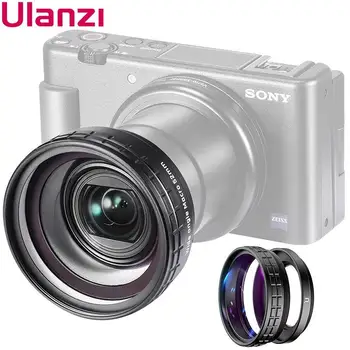 Ulanzi WL-1 ZV1 10X HD obiektyw 18 mm szerokokątny obiektyw obiektyw aparatu Sony ZV-1 akcesoria aparatu obiektyw aparatu