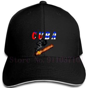 Kubańskie cygaro flaga Kuby Homme regulowane czapki czapka z daszkiem zaostrzony koniec czapka Mężczyźni Kobiety