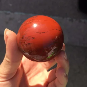 Piękna naturalna czerwony jaspis kamień kula piłka mineralny kamień do dekoracji domu 1szt