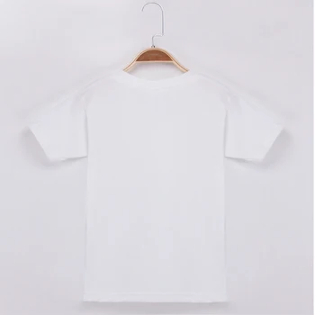 Gorąca Wyprzedaż Bazowa Biały T-Shirt Odzież Dziecięca Dziecięce Koszule Chłopcy Moda Bawełna O-Neck, Plac Koszulka Tygrys Druku Popularne Szczyty