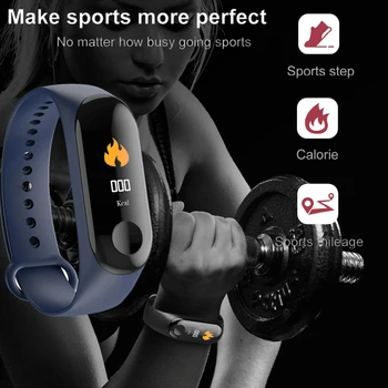 M3plus Smart Wristband inteligentny bransoletka z dodatkowym paskiem Smart Band Heart Rate Activity fitness tracker inteligentny zegarek