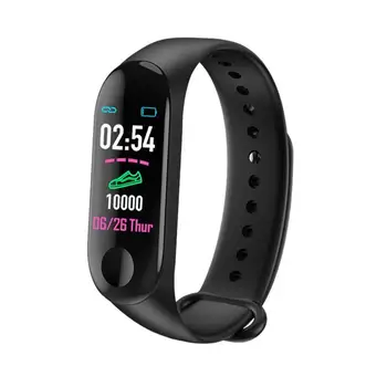 M3plus Smart Wristband inteligentny bransoletka z dodatkowym paskiem Smart Band Heart Rate Activity fitness tracker inteligentny zegarek