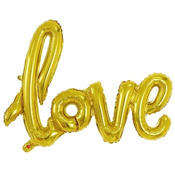 50szt mini/wielki list miłosny folia balon rocznica ślubu, Walentynki, Urodziny dekoracje Kubek szampana zdjęcia rekwizyty