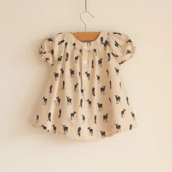 PPXX New Summer Top Girl T Shirt Girls Top Animal Print Short Sleeve Tshirt Śliczne Bow Kids Clothes odzież Dziecięca Koszulki