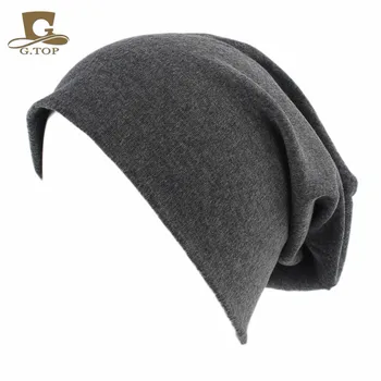 10 szt./lot stylowe mężczyźni kobiety prosty Jersey garbić luźne czapki podstawowej czaszki czapka duży rozmiar