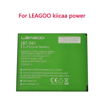 Nowy wysokiej jakości oryginalny akumulator 4000mAh dla LEAGOO kiicaa power BT-591 Mobile Smart Phone Parts Batterie