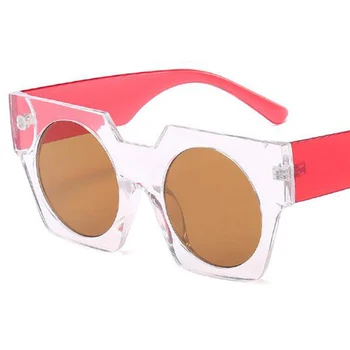 Oversize kwadratowe okulary Kobiety 2020 moda gradient okulary mężczyźni punkty luksusowej marki okulary panie UV400 okulary