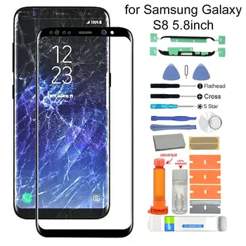 Wymiana przedniego szklanego ekranu zestaw naprawczy do Samsung Galaxy S8 SM-G950F G950