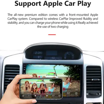 2 Din Android 10 radio samochodowe do Toyota Land Cruiser Prado 120 2004 - 2009 nawigacja GPS samochodowy stereo odtwarzacz multimedialny 2din no dvd