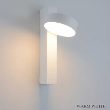 Led kinkiet z wyłącznikiem 7 W/9 W Nordic Modern wall light sypialnia pokój dzienny przebieg gabinet czytanie kinkiet czarny i biały
