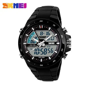 SKMEI Męskie zegarki sportowe zegarki męskie 5ATM Dive Swim modne cyfrowe zegarki wojskowe wielofunkcyjne zegarki relogio masculino