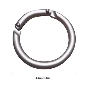 Okrągła wspinaczkowa klamry metalowe koło hak Klamra sprężynowa ze stopu aluminium z maksymalnym obciążeniem 2 kg