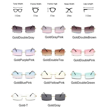 RBRARE bez oprawy kwadratowe okulary dla kobiet wysokiej jakości cieniowane okulary dla kobiety luksusowej marki okulary Oculos De Sol Feminino