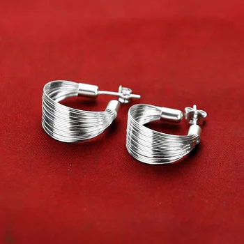 925 srebro ucha mankiet dla kobiet biżuteria wykwintne kolczyki Kolczyki nowoczesne piękne kolczyki pręta pióra dla kobiet