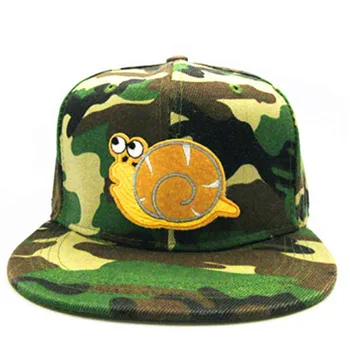 Ślimak zwierząt haft bawełna Casquette czapka z daszkiem hip-hop cap regulowany Snapback kapelusze dla dzieci mężczyźni kobiety 264