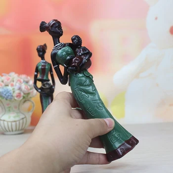 3szt retro Wazon kobieta rzeźba egzotyczna żywica kultura figurki zestaw dla domu, hotelu salon dekoracje rękodzieło ozdoby Ye