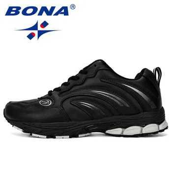 BONA 2019 nowy projektant Chaussure Homme open mężczyźni buty sportowe, buty do biegania mężczyźni buty sportowe Buty do chodzenia mężczyźni wygodne
