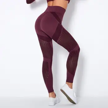 Wysoka talia Booty legginsy sportowe Kobiety fitness joga spodnie bez szwu treningu siłownia legginsy elastyczne chrzęst tyłek jogging legginsy