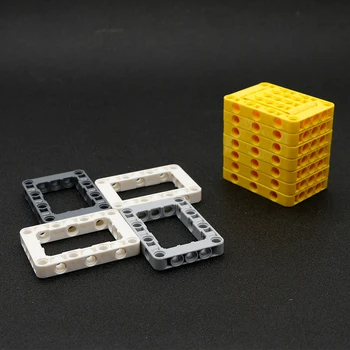 Technic Building Blocks Parts Bulk Liftarm Beam Square Łuszczenia Hole 5x7 Frame Bricks model silnika maszyny zabawka dla dzieci 64179