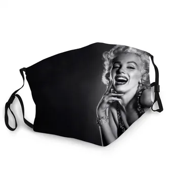 Słynna amerykańska aktorka Marilyn Monroe maska do twarzy może być ponownie wykorzystana do prania dorosłych / dzieci miękka maska dla Маскары