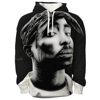Raper Tupac 2Pac bluza mężczyźni 3D bluzy hip-hop meble ubrania fajne bluzy kobiety sweter płaszcze zimowe Moletom 3D przewymiarowane top