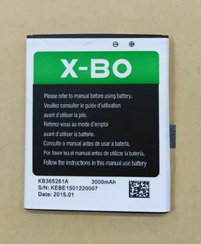 Wysokiej jakości KB365462A 2200/3000 mah bateria do X-BO XBO V3+ telefon wymiana baterii +Kod śledzenia