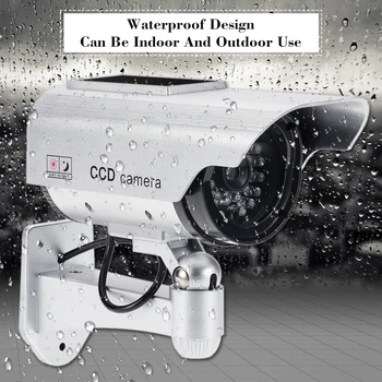 Fałszywa kamera słoneczna i батарейная miganie miganie LED wodoodporny odkryty manekin aparat bezpieczeństwa symulacja kula kamera