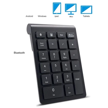2.4 G/Bluetooth 3.0 Number Pad Wireless 22 klawisze wielofunkcyjna klawiatura numeryczna klawiatura laptopa PC