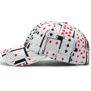 FS moda uliczna hip-hop Snapback męskie kapelusze bawełna poker druku Каппеллино czapki z daszkiem dla kobiet odkryty kości trucker Cap