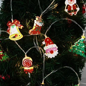 Joy-Enlife Christmas Decoration choinka LED light 165cm 10 uchwytów lampy z baterią jasny bałwan Mikołaj Navidad