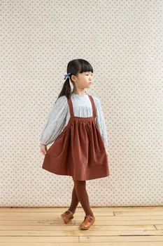 Dziecięce Koszulki 2021 New Spring Sp Brand Cute Girls Long Sleeve Blouses Child Baby Toddler Fashion Princess Tops Tees Odzież
