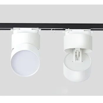 10W 12W, 15W Rail Track Fixture Dimmable Rail Reflektor LED Track Light AC85-265V Black/White Guide Rail Track Light