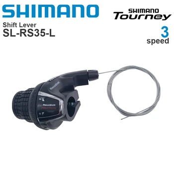 SHIMANO Tourney REVOSHIFT SL-RS35 rowerowa dźwignia zmiany biegów 3 x 6s 3×7s 6v 7v 18 21 pary szybkich przełączników zawiera kabel