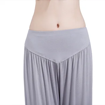 4 kolory szerokie spodnie do jogi plus rozmiar damskie spodnie długie spodnie do jogi i tańca M L XL XXL XXXL miękkie modalne domowe spodnie 8