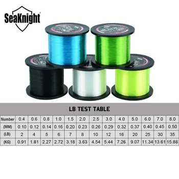 SeaKnight Brand BLADE Series 1000M Nylon Monofilament Fishing Line 0.105-0.500 mm solidny japoński materiał Carp Fishing Line 2-35LB