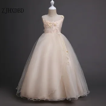 2020 dziecięce, sukienki dla dziewczynek letnia odzież wieczorne odzież dziecięcą sukienkę księżniczki sukienka 5 6 8 9 12 14 lat Urodziny sukienka