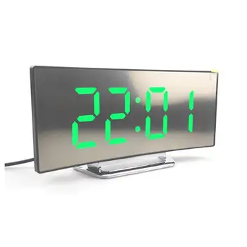 Lustrzanki cyfrowe zegary LED budzik nocne światła akumulatory zegar powtarzanie funkcja użytku domowego stół gry planszowe temperatura Deco I8Q2