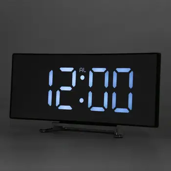 Lustrzanki cyfrowe zegary LED budzik nocne światła akumulatory zegar powtarzanie funkcja użytku domowego stół gry planszowe temperatura Deco I8Q2