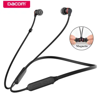 DACOM L06 pasek na szyję sportowe słuchawki bezprzewodowe mini zestaw słuchawkowy Bluetooth grafen stereo Niebieski ząb słuchawki z mikrofonem dla iPhone LG