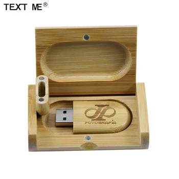 Tekst ME Wooden USB 2.0 custom LOGO Pen drive 4GB 8GB flash drive 16GB 32GB 64GB karta pamięci