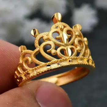 Wando Free Size Scrub Gold Color obrączki dla kobiet palec pierścień przesadzone ogromny paw kształt pierścienia dla etiopskich/afrykańskich