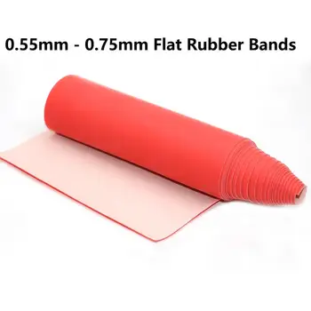 0.55 mm 0.75 mm Proca płaska gumka dwustronna kolorowa mocna elastyczna lateksowa guma na zewnętrznej myśliwskiej katapulty