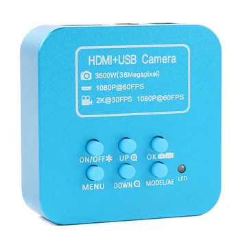 36MP HDMI USB 2K przemysłowy elektroniczny mikroskop, kamera dla telefonu PCB biżuteria lutowania inspekcji biologiczny mikroskop wpis