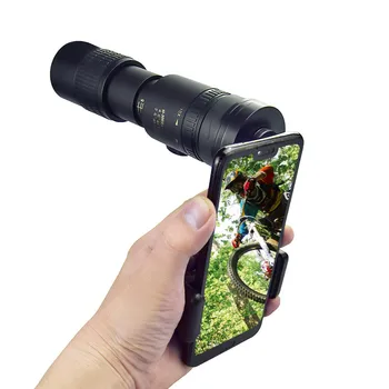 4k 10-300x40mm Fashion Super Telephoto Zoom монокулярный teleskop ze statywem i uchwytem akcesoria do telefonów komórkowych