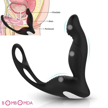 9 szybki palec prostata wibrator analny wibrator z penisem Scotum pierścień masturbator relaksacyjny, sex klasyczny strapon odbyt wibrator pupa dorosłych sex zabawki dla mężczyzn